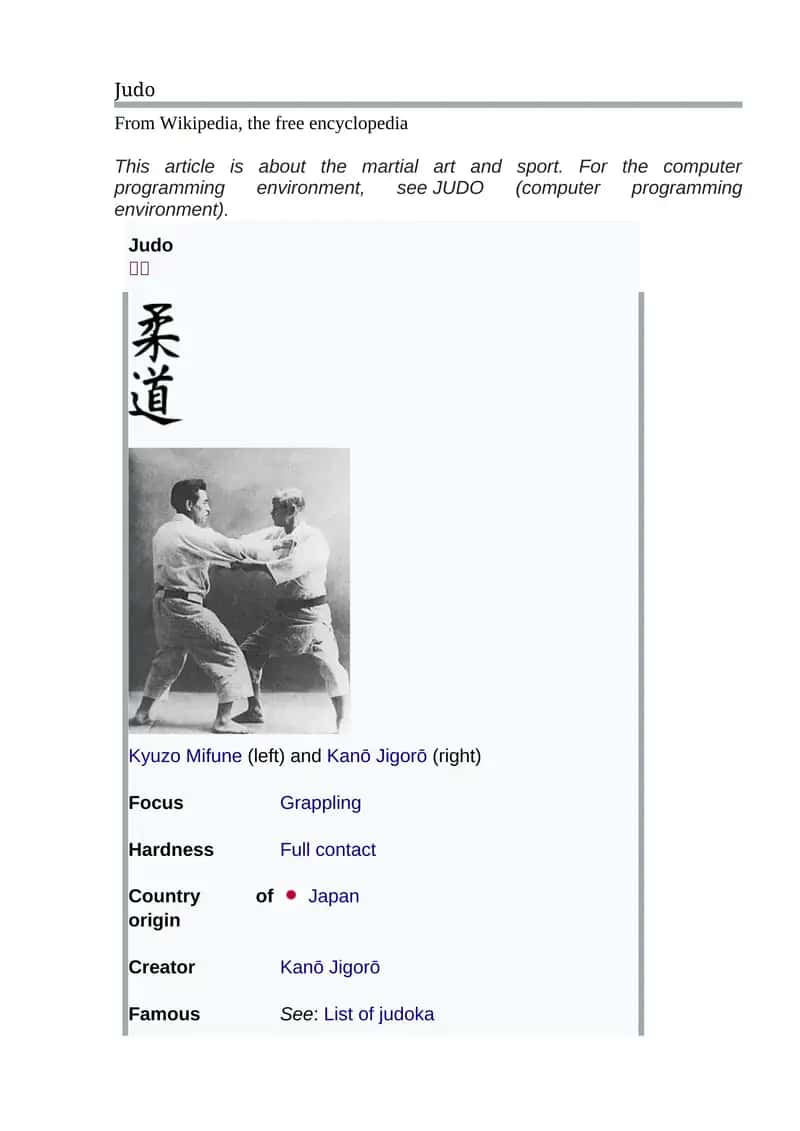 Judo 1