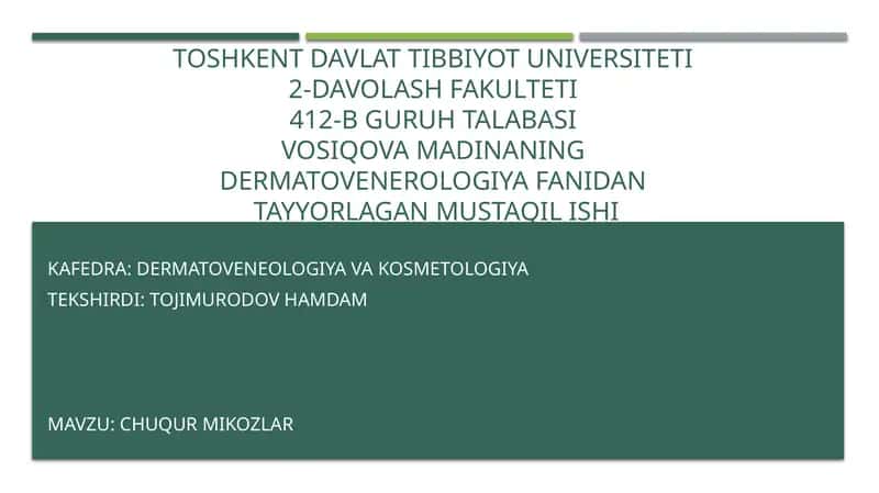 Chuqur mikozlar 1