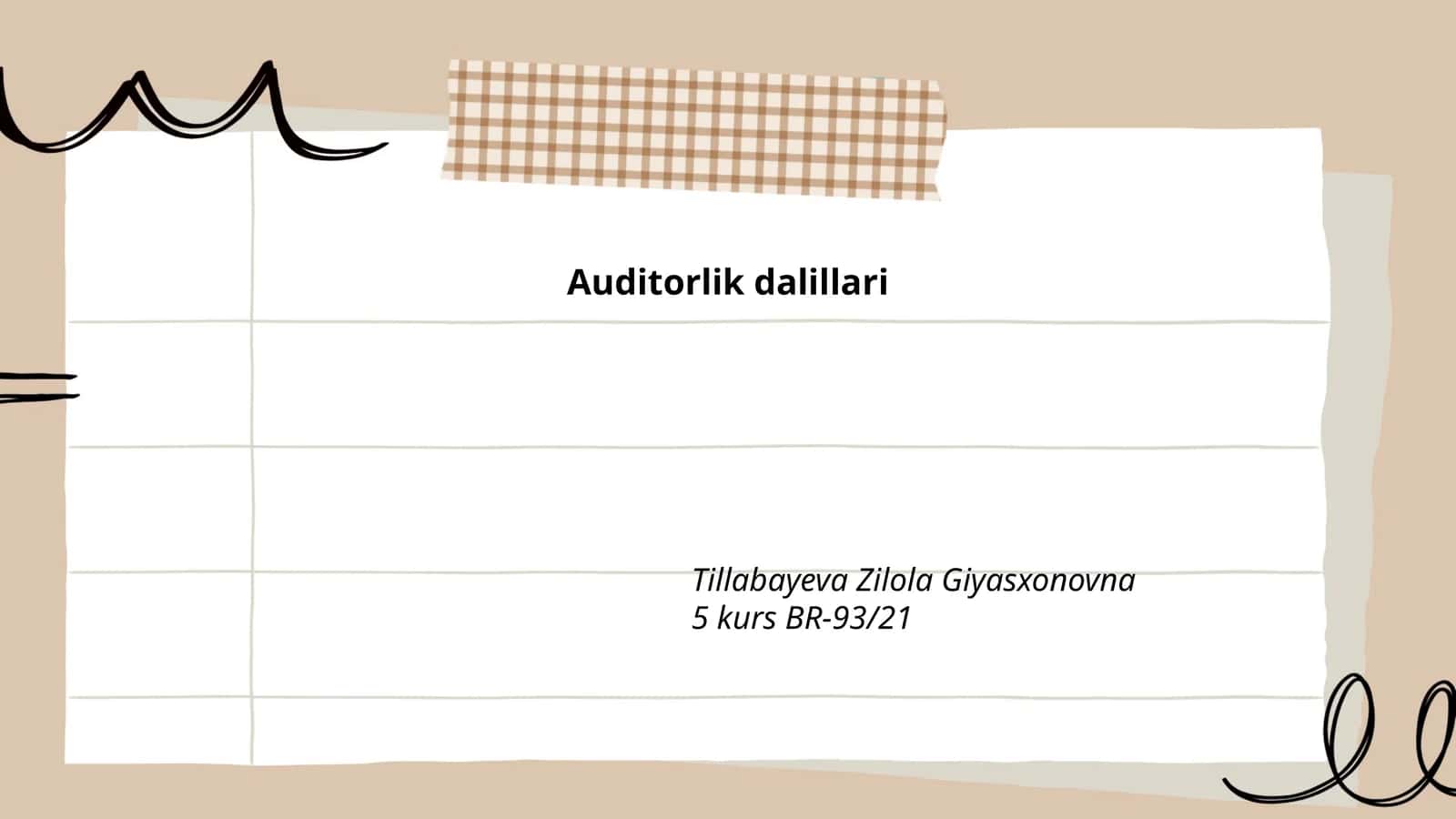 Auditorlik dalillari 1