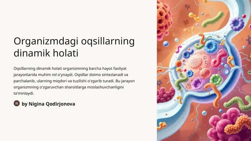 Oqsillarning dinamik holati 1