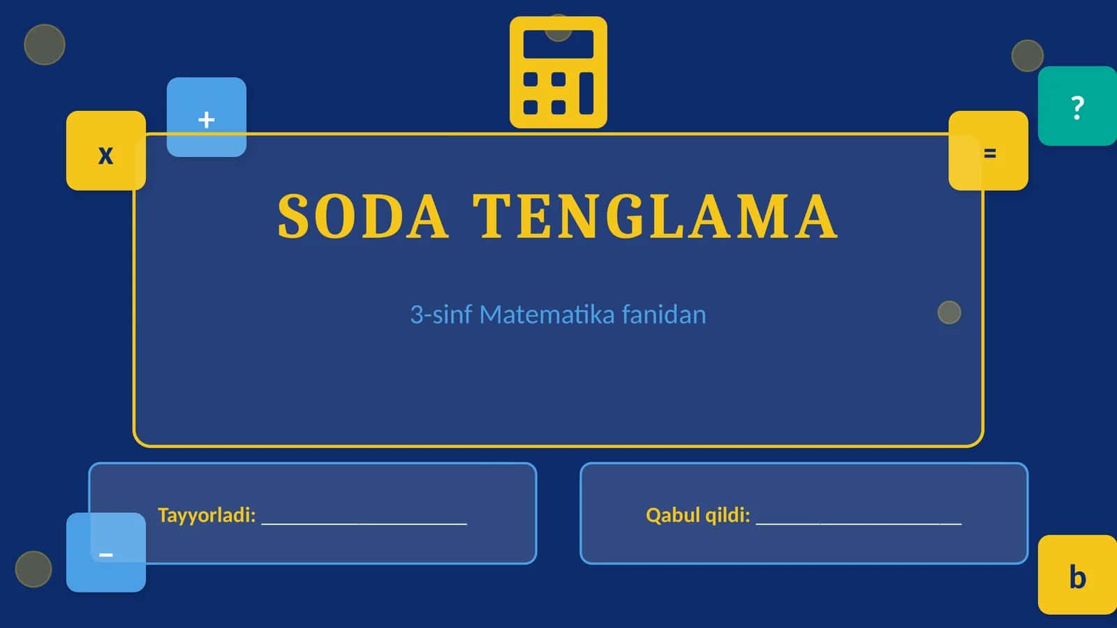 SODA TENGLAMA 1