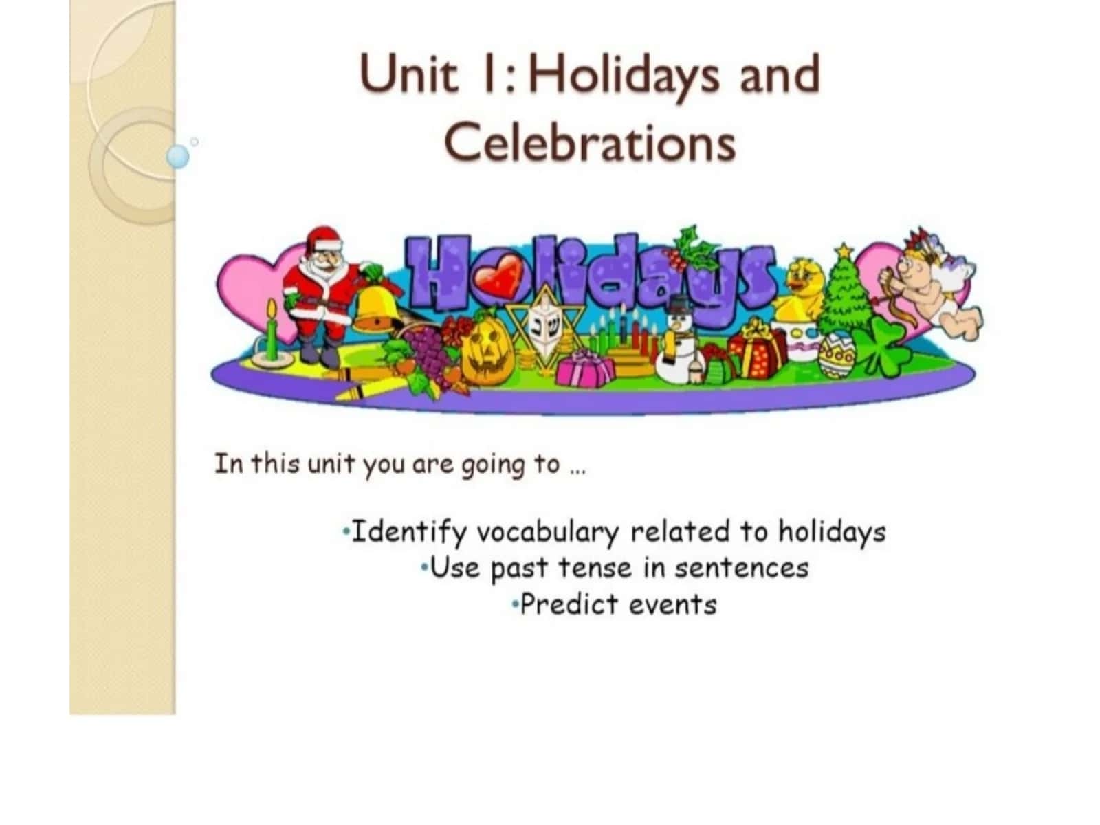 Holidays and Celebrations 1