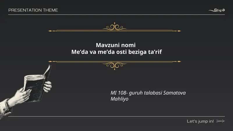 Meʼda va meʼda osti beziga taʼrif 1