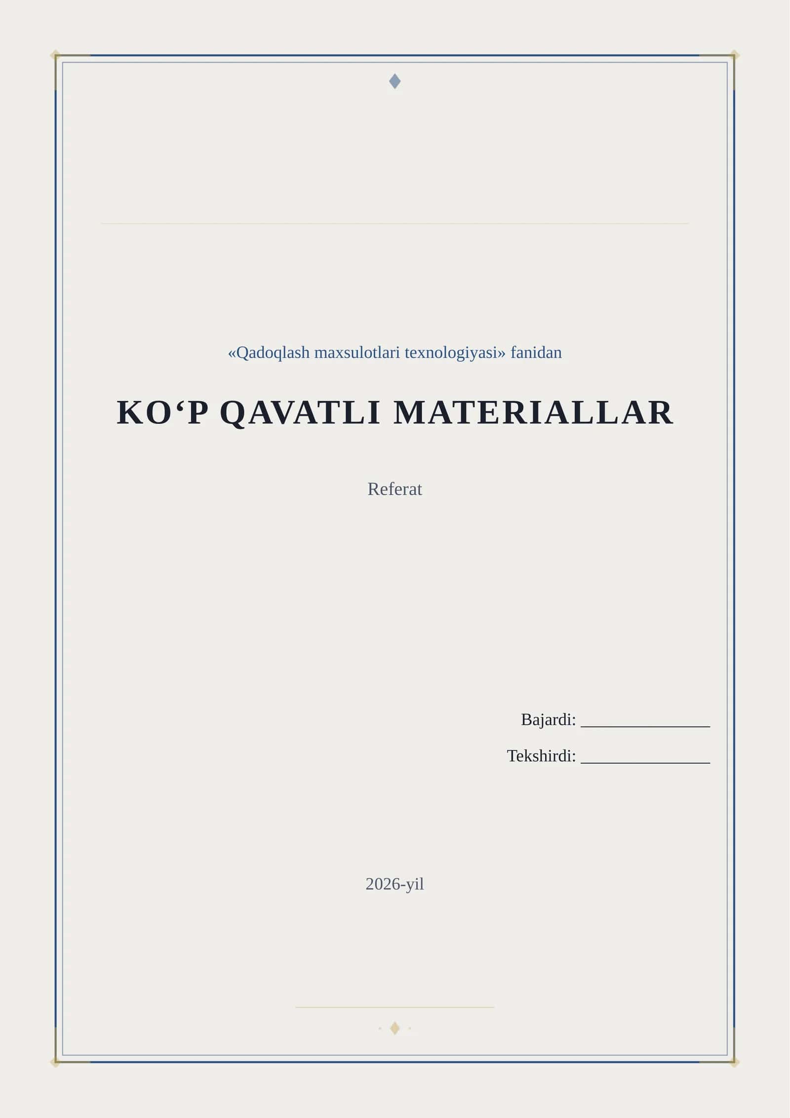 KOʻP QAVATLI MATERIALLAR 1