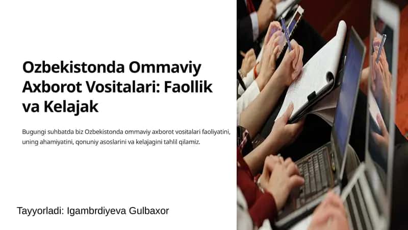 Ommaviy Axborot Vositalari: Faollik va Kelajak 1