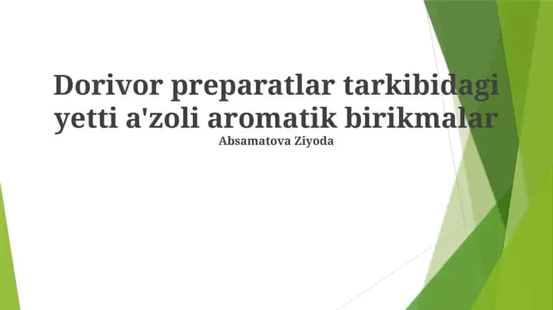 Tsikloheptatrien va uning hosilalari 1