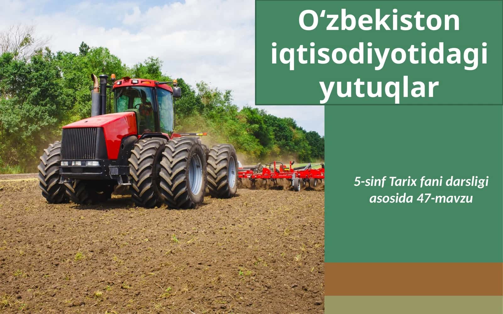 5-sinf Tarix fanidagi yutuqlar 1