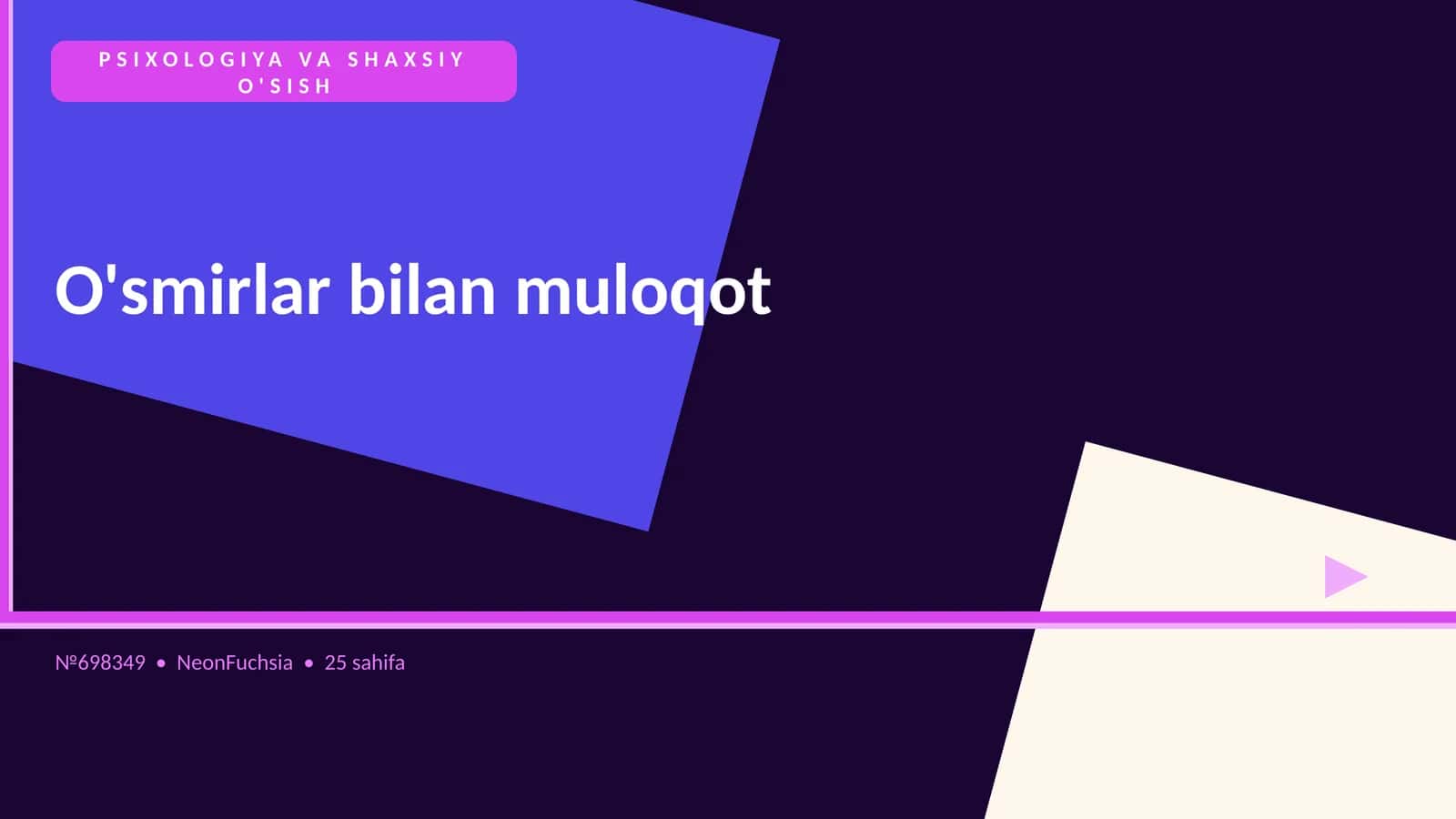 O'smirlar bilan muloqot 1