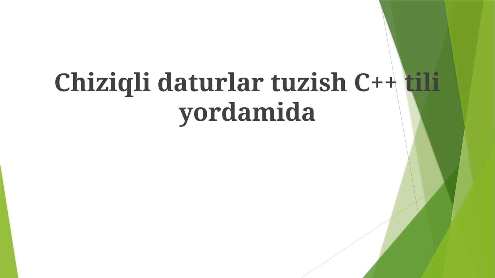 ChiziqlidaturlartuzishC++tiliyordamida 1