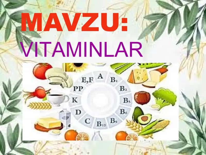 Vitaminlar 1