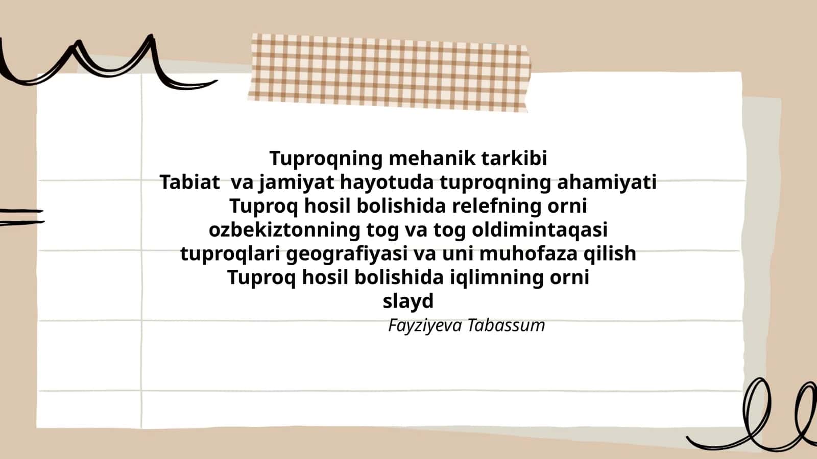 Tuproqning mehanik tarkibi 1