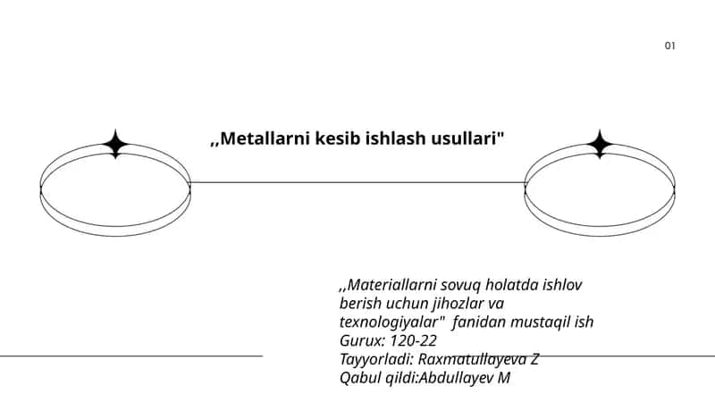 Metallarni kesib ishlash usullari 1