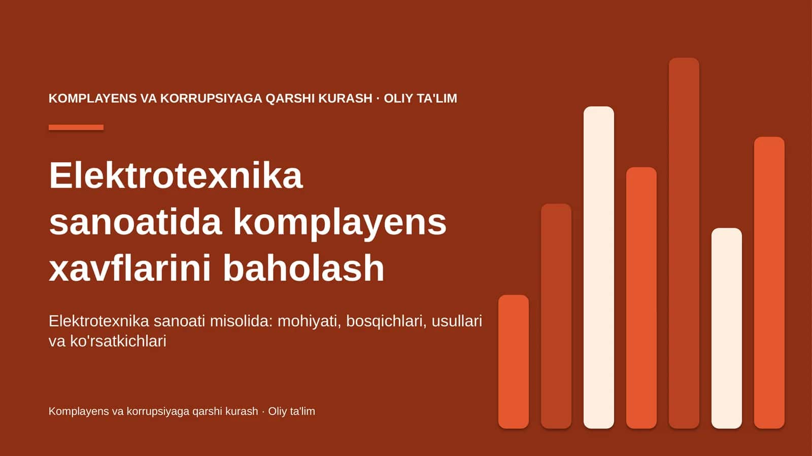 elektrotexnika sanoatida komplayens xavflarini baholash 5627 1