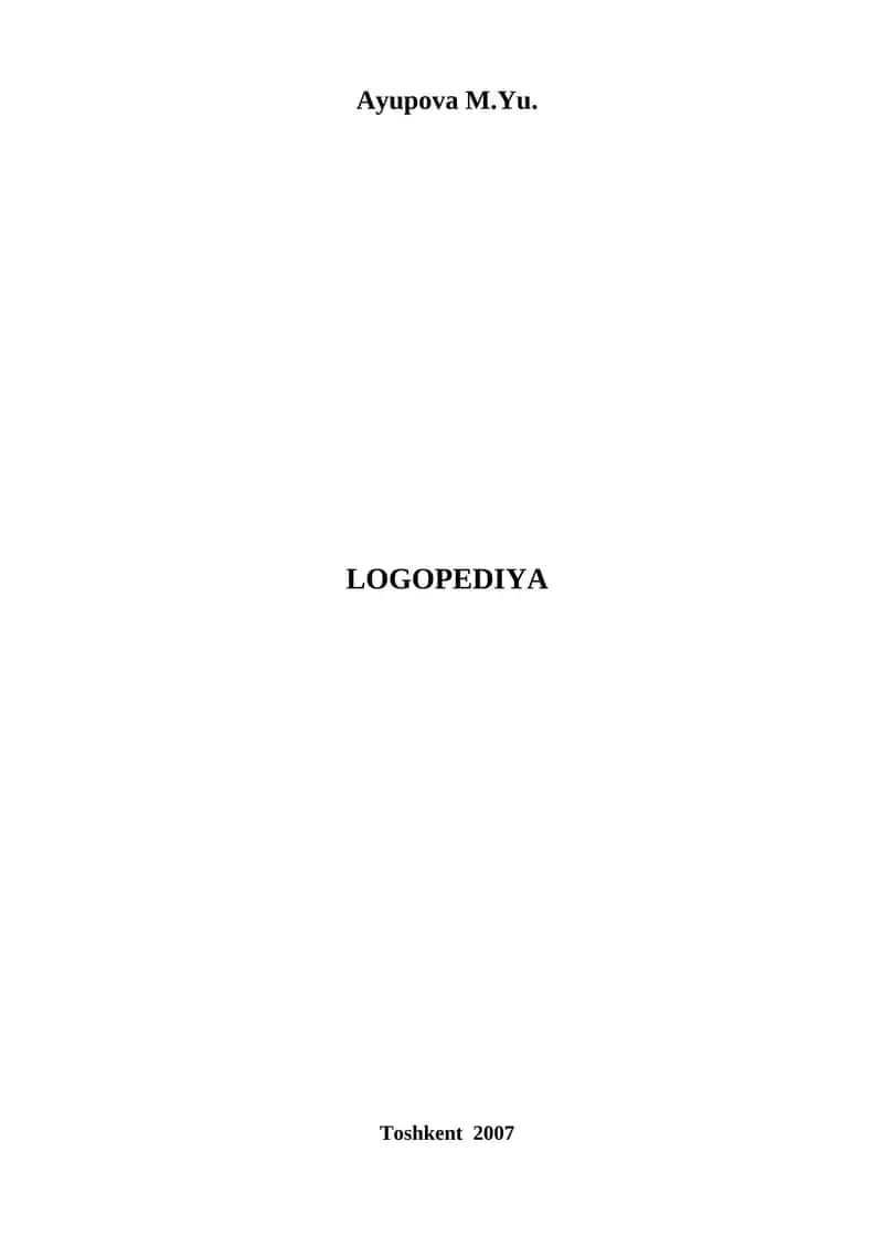 LOGOPEDIYA 1