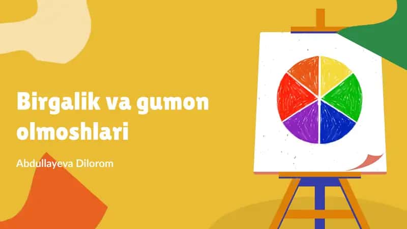 Birgalik va gumon olmoshlari 1