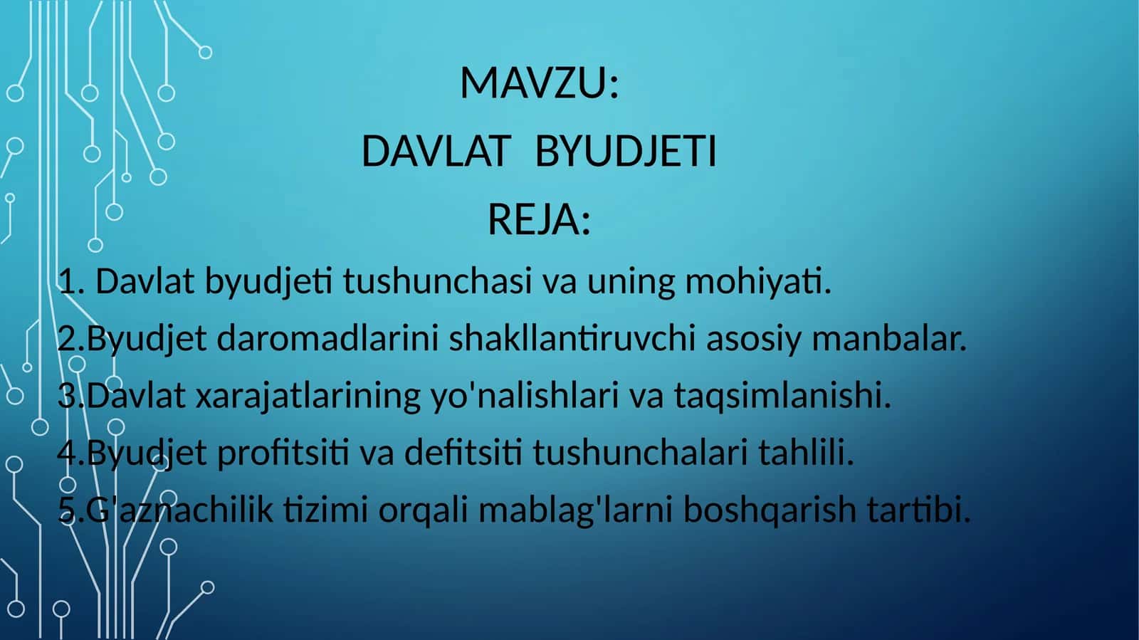 Davlat byudjeti 1