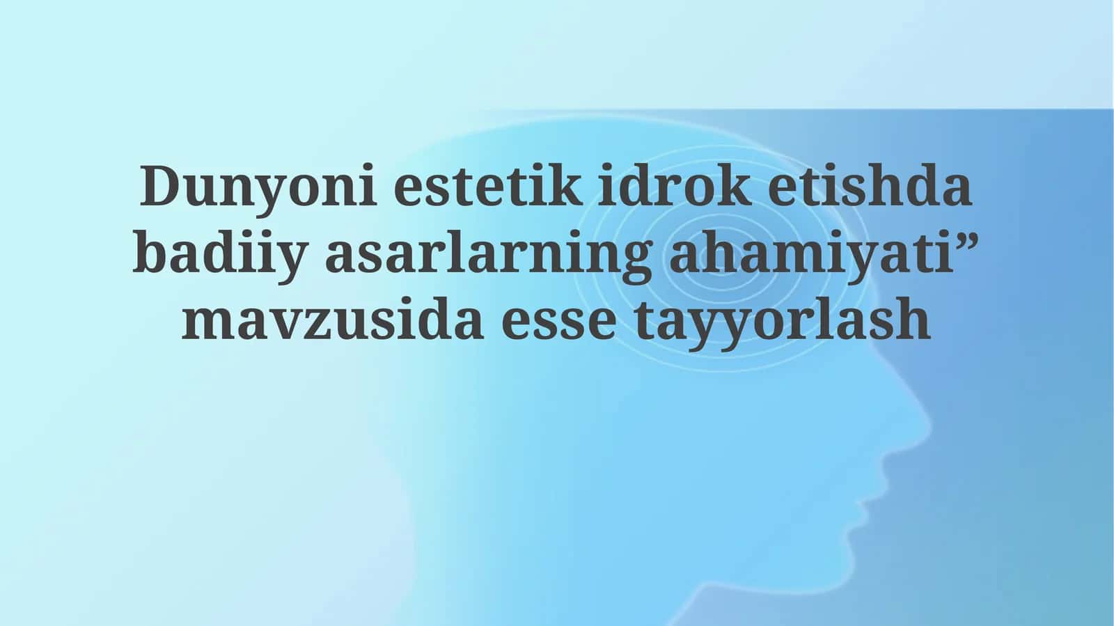 San'atning estetik idrokga ta'siri 1
