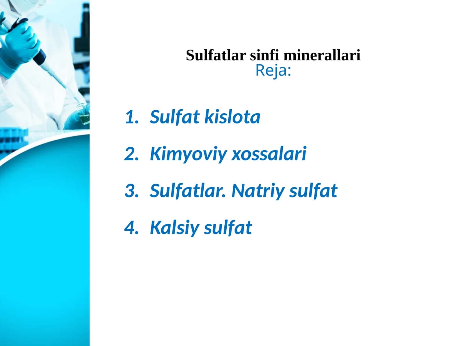 Sulfatlar sinfi minerallari 1