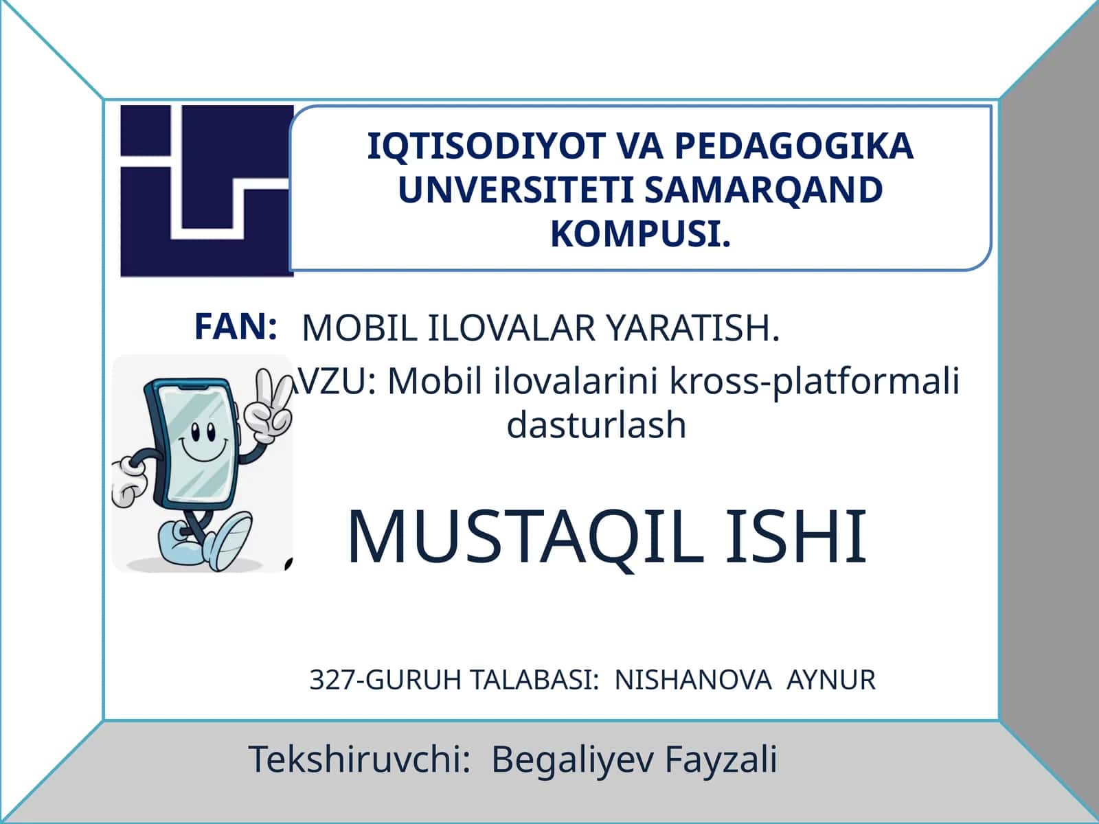 Mobil ilovalar yaratish 1