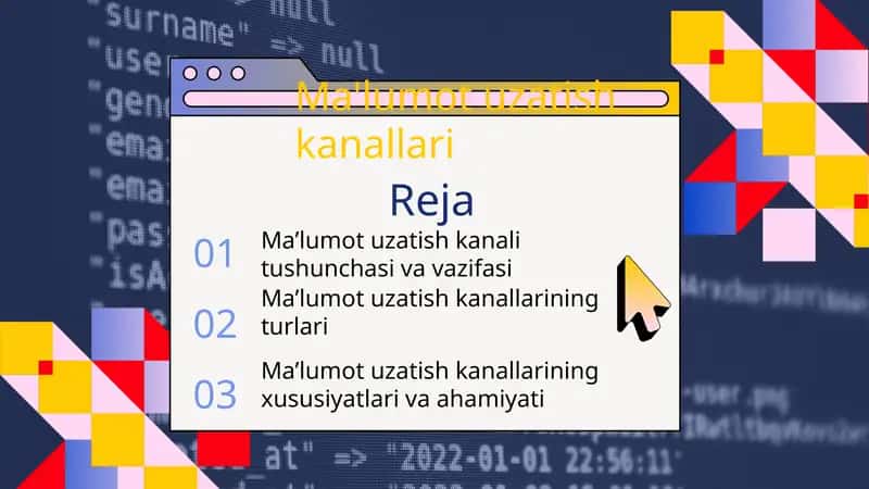 Ma'lumot uzatish kanallari 1
