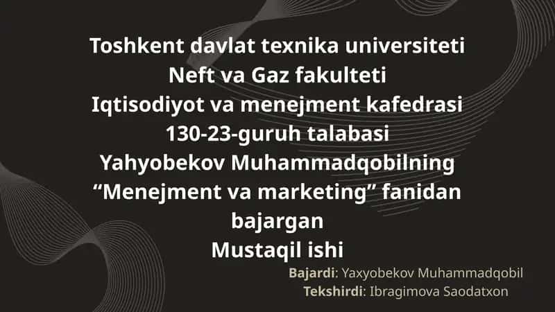 Mustaqil ishi 1