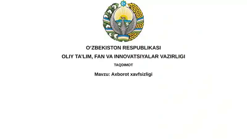 Axborotxavfsizligi