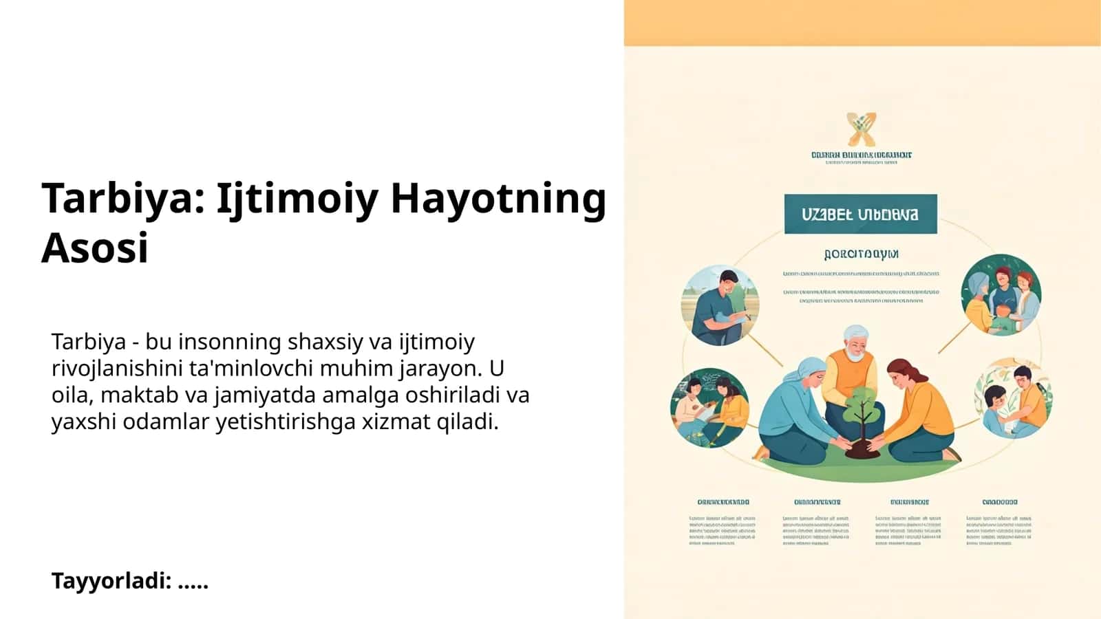 Tarbiya: Ijtimoiy Hayotning Asosi 1