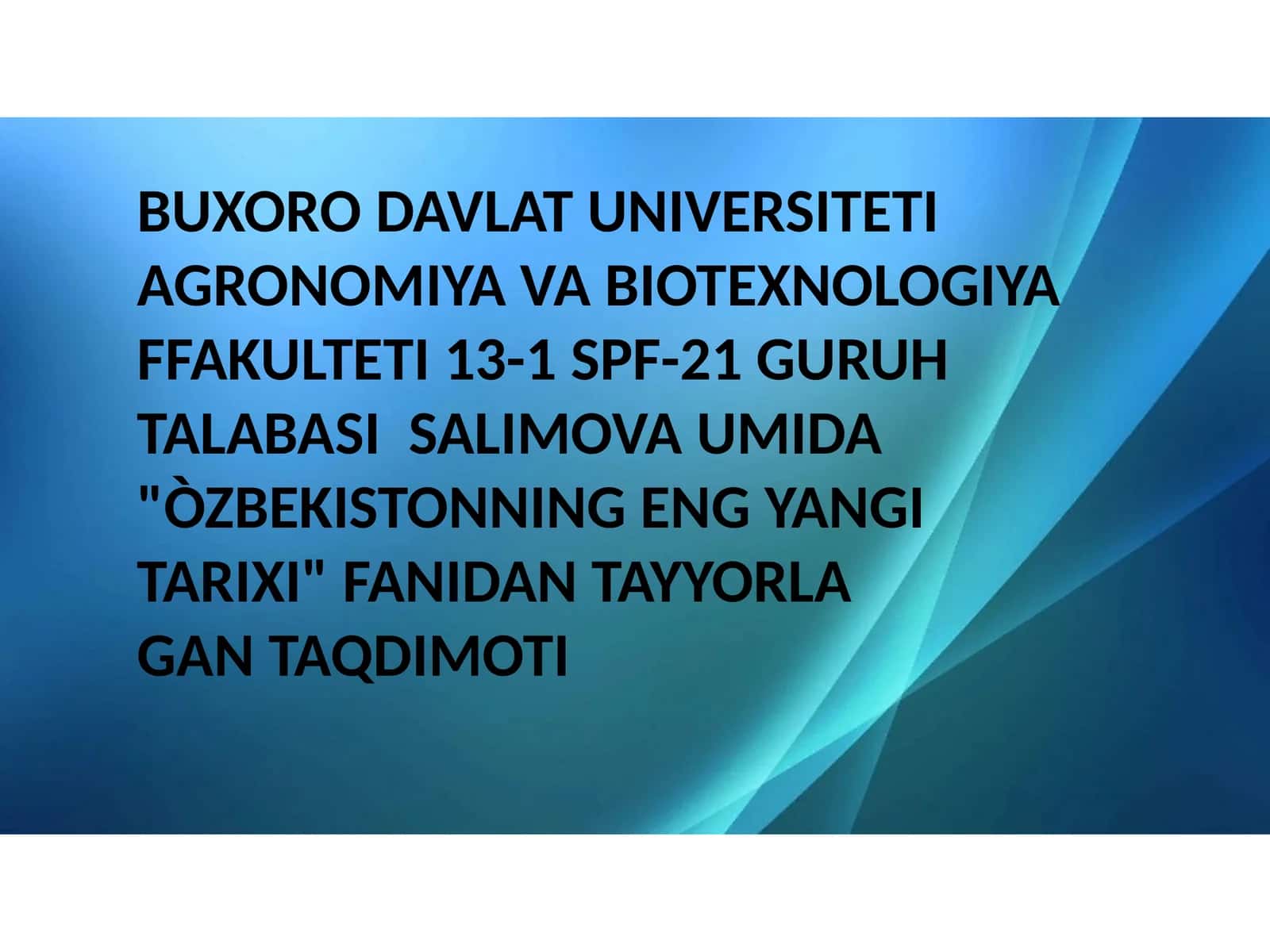 ÒZBEKISTON RESPUBLIKASIDA OMMAVIY AXBOROT VOSITALARINING FAOLIYATI(ÒZGARISH VA MUOMMOLARI 1