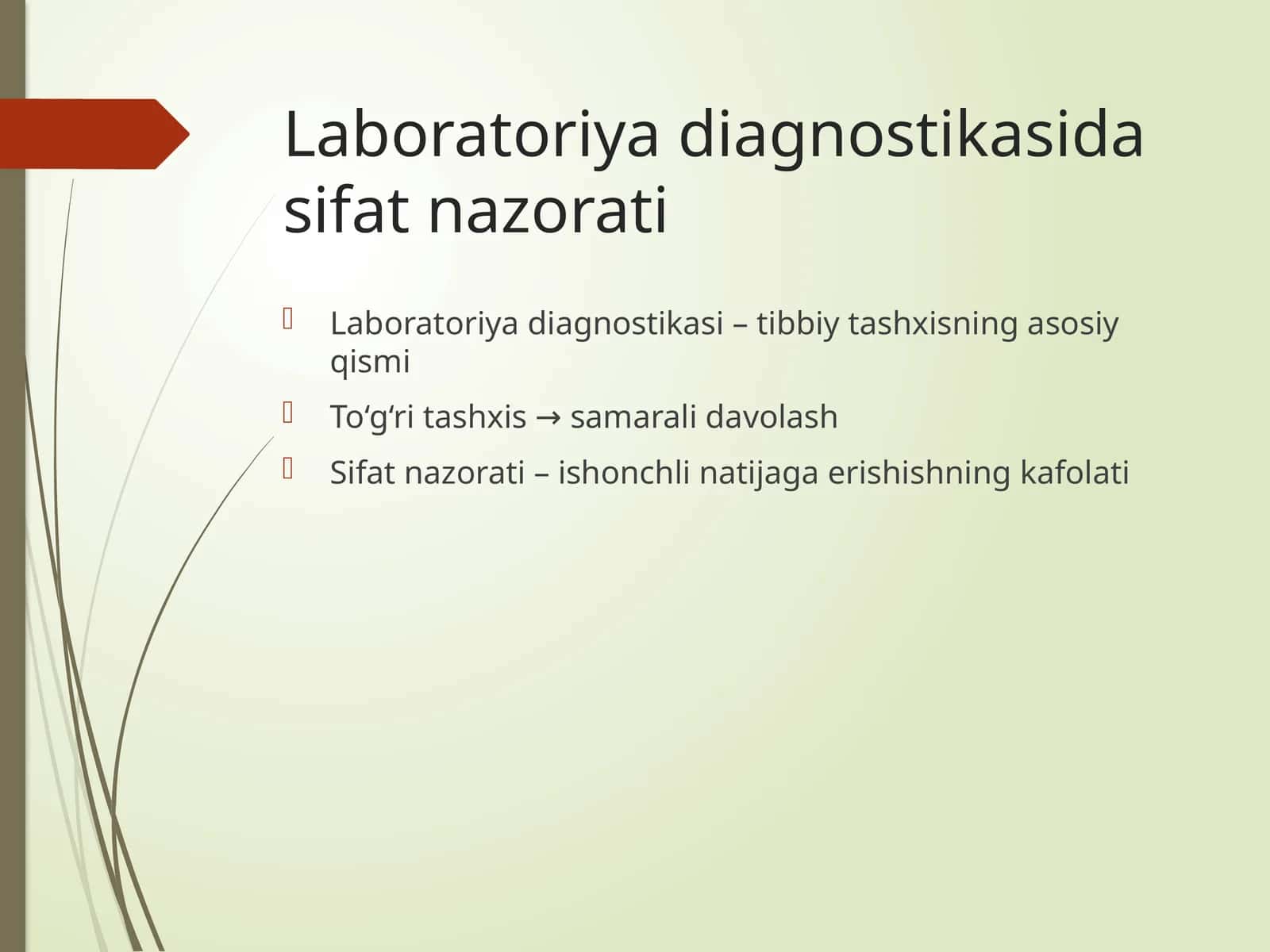 Laboratoriyadiagnostikasidasifatnazorati 1