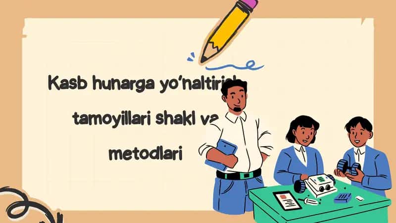 kasb hunarga yo'naltirishning tamoyillari, shakli va metodlari 1