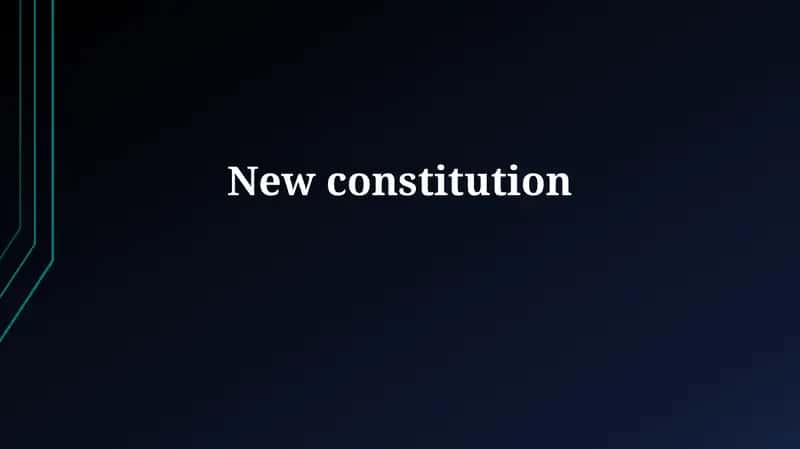 New constitution 1