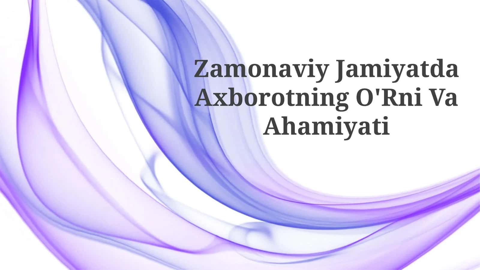 Axborot strategik resurs sifatida 1