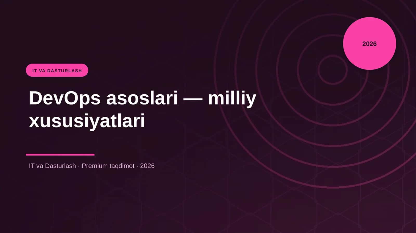 DevOps asoslari — milliy xususiyatlari 1