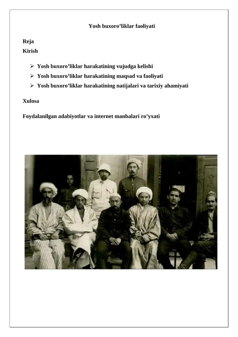 Yosh buxoro’liklar faoliyati 1