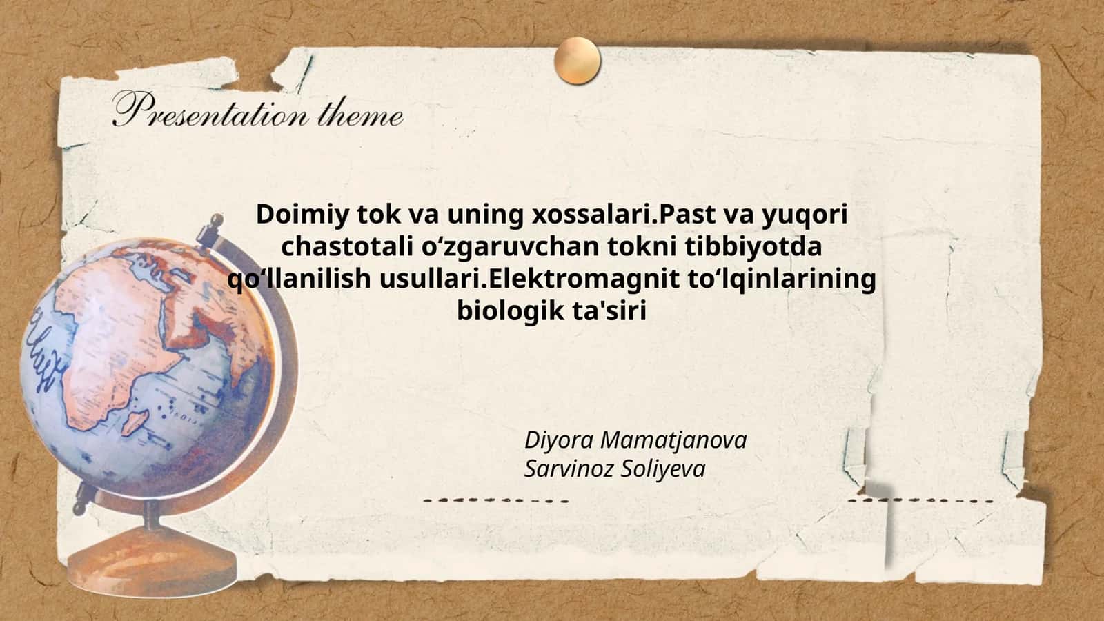 Doimiy tok va uning xossalari 1