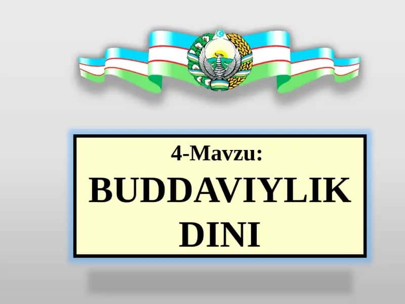 Buddaviylik Dini 1