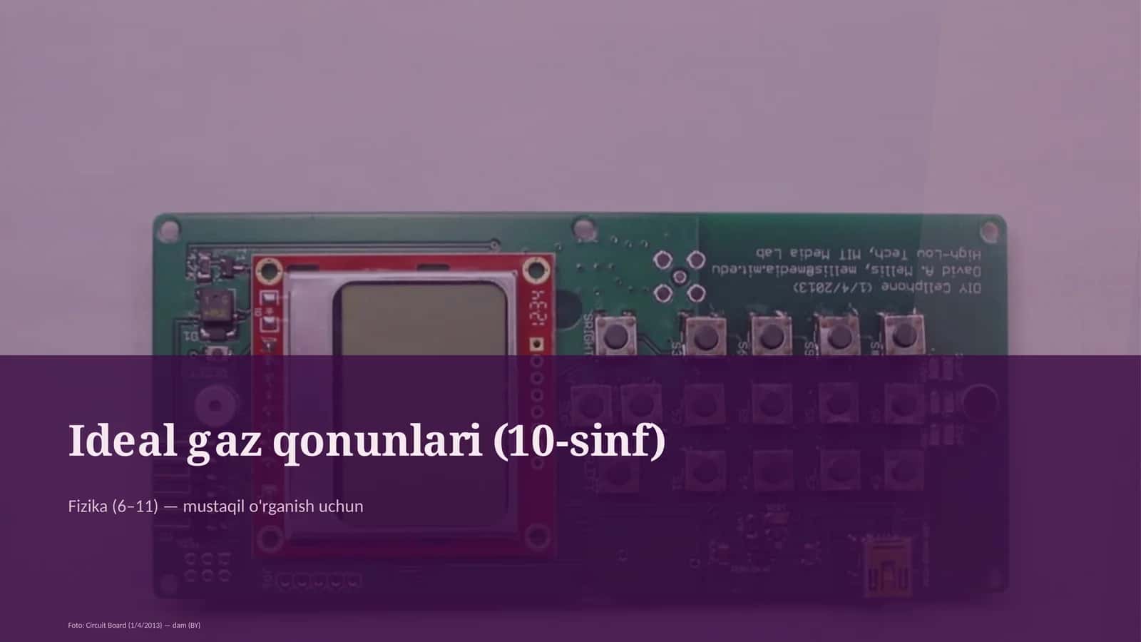 Ideal gaz qonunlari (10-sinf) 1