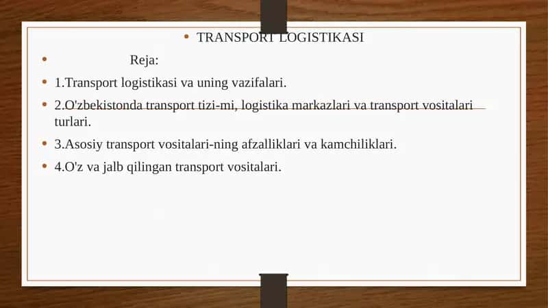 TRANSPORT LOGISTIKASI 1