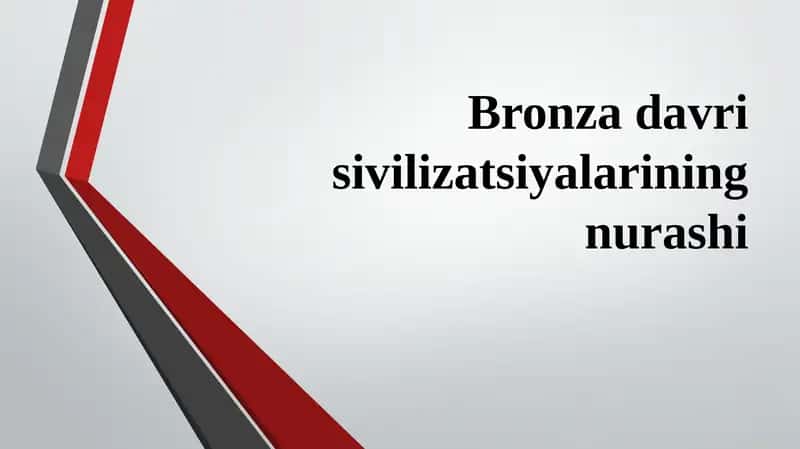 Bronza davri sivilizatsiyalarining nurashi 1