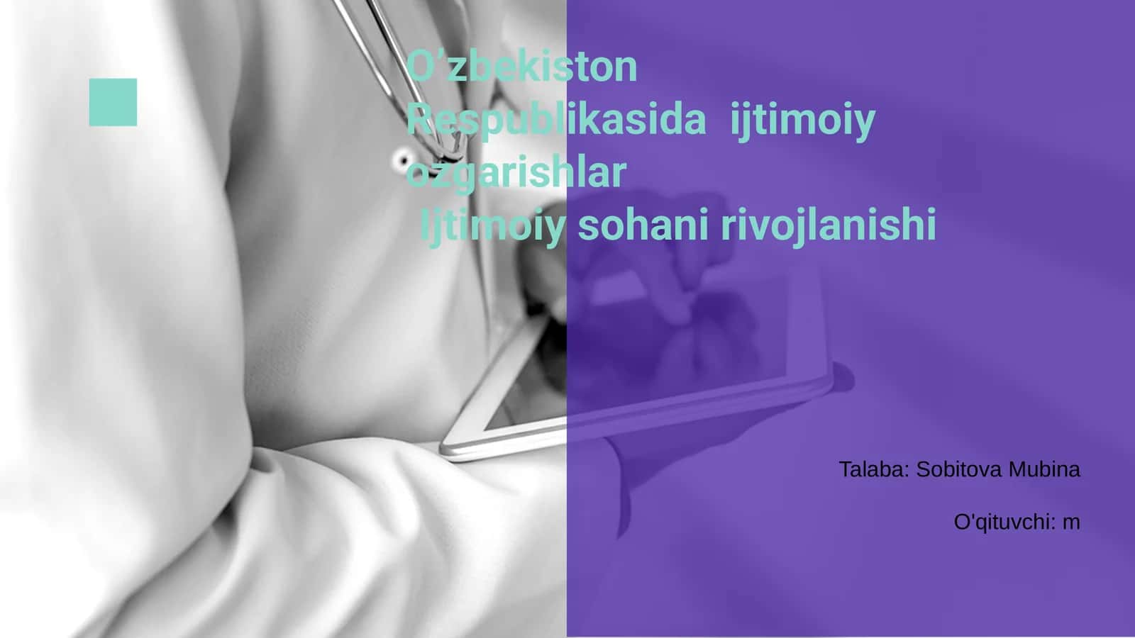 O'zbekiston Respublikasida ijtimoiy ozgarishlar 1
