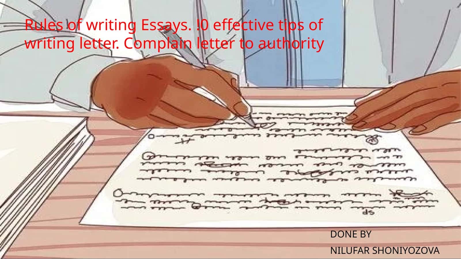 Rules of writing Essays 1