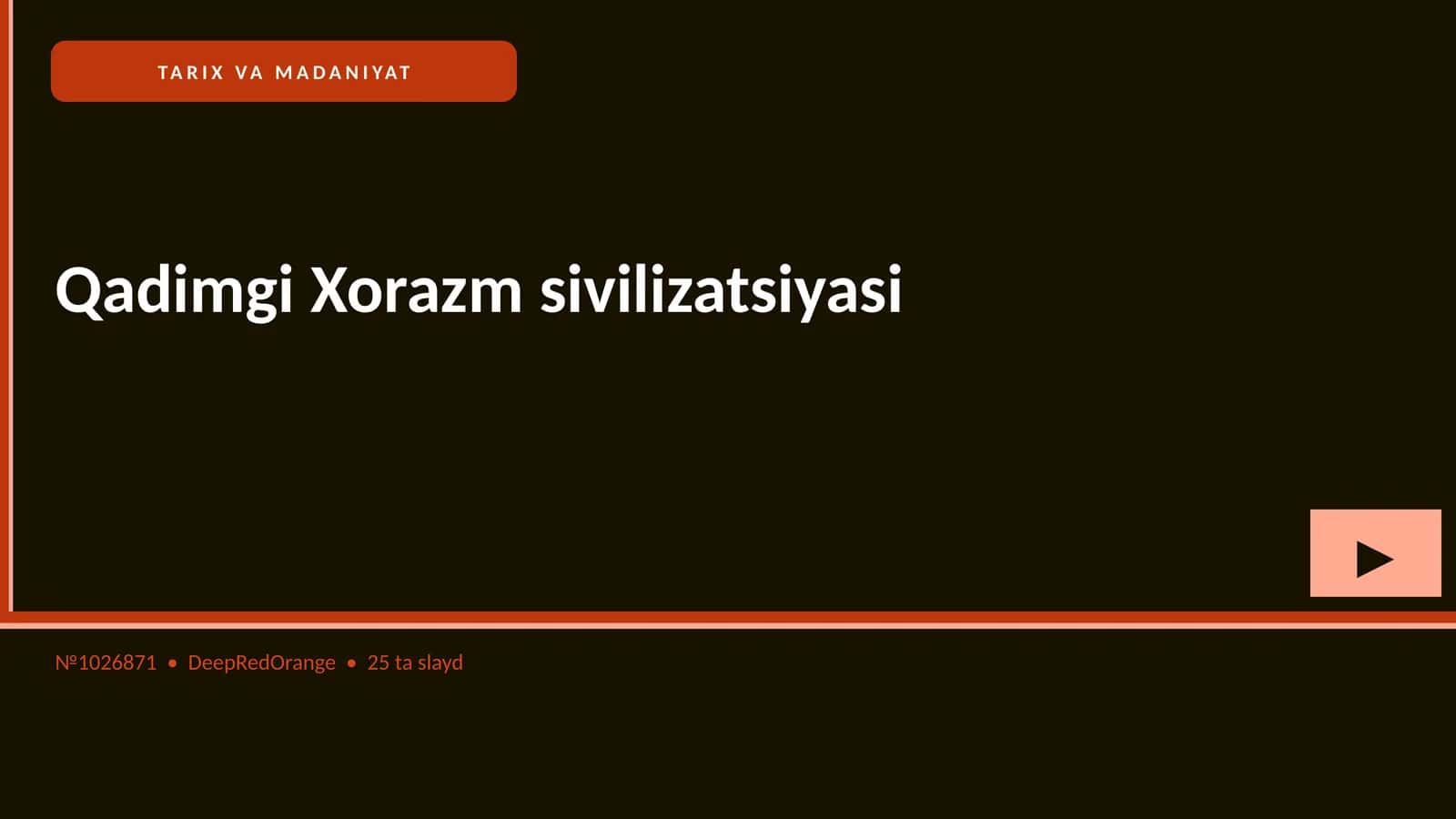 Qadimgi Xorazm sivilizatsiyasi 1
