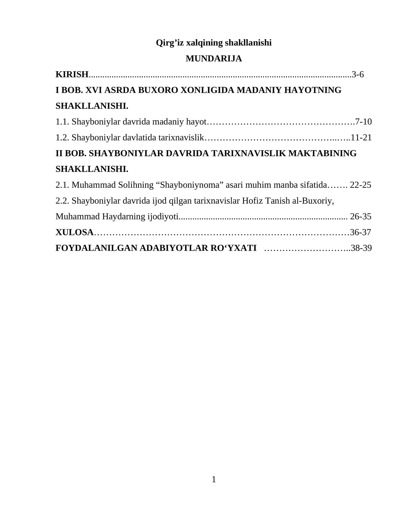 Qirg’iz xalqining shakllanishi 1