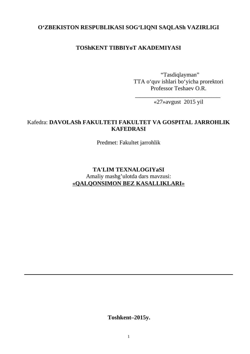 QALQONSIMON BEZ KASALLIKLARI 1