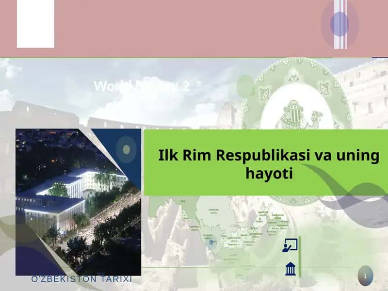 Ilk Rim Respublikasi va uning hayoti 1
