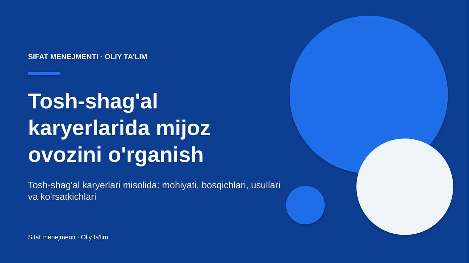 tosh shag'al karyerlarida mijoz ovozini o'rganish 8034 1
