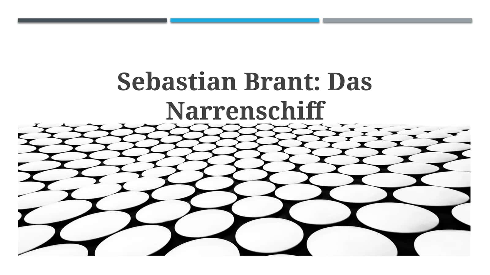 Sebastian Brant: DasNarrenschiff 1