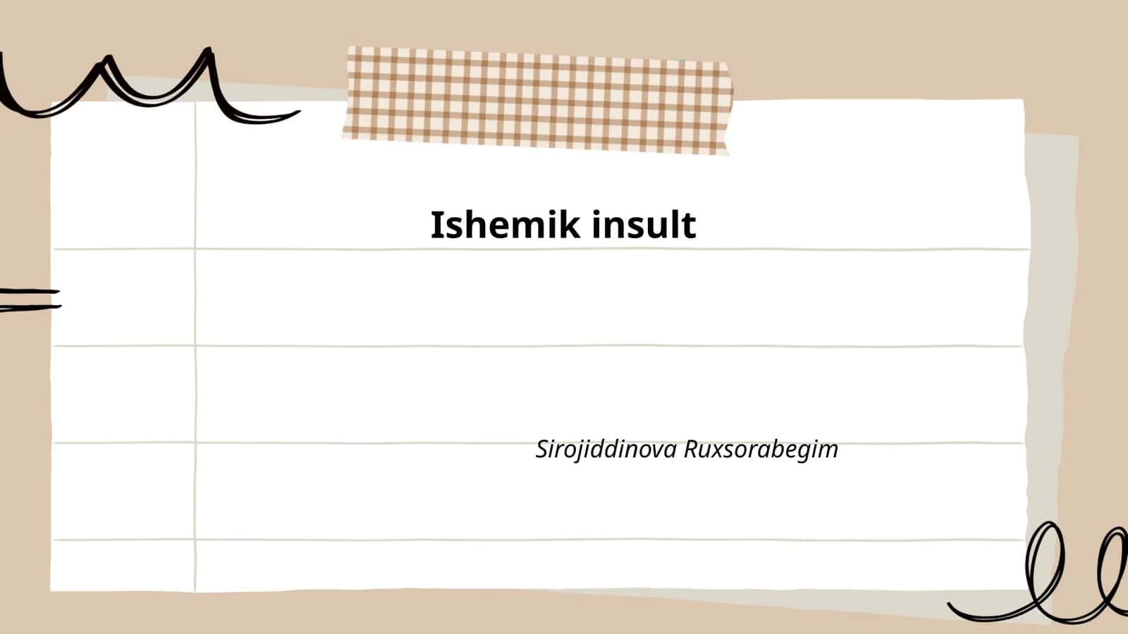 Ishemik insult sababchilari 1
