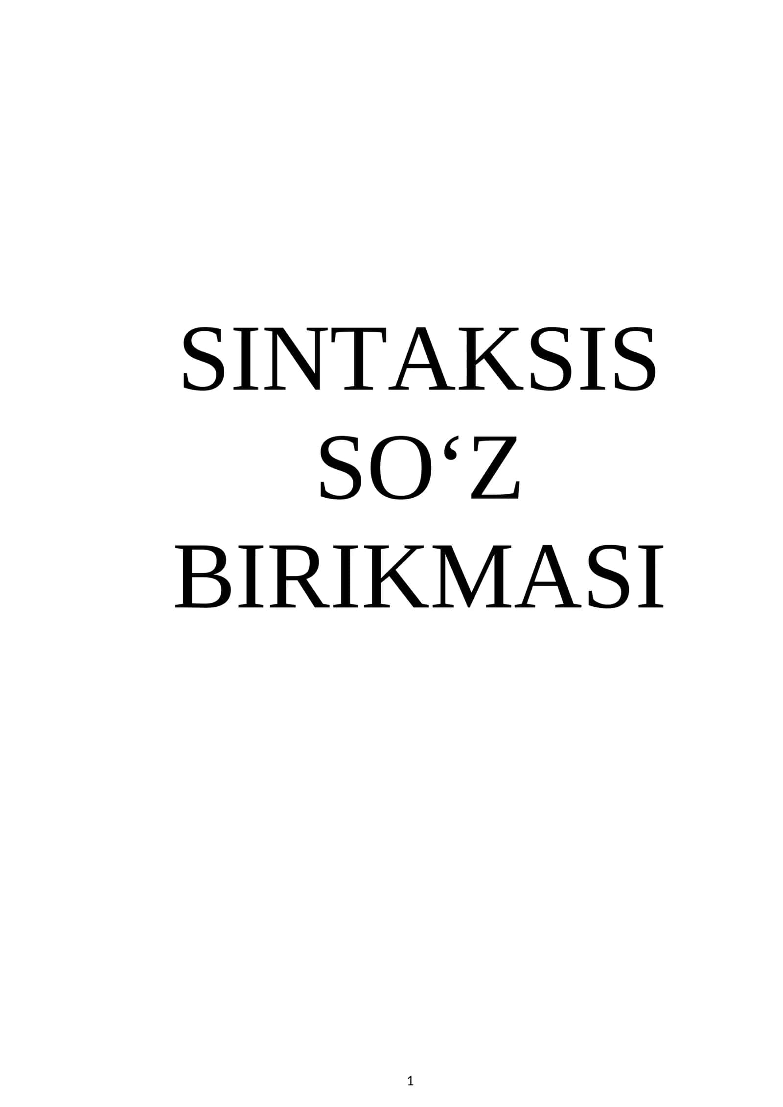SINTAKSIS 1