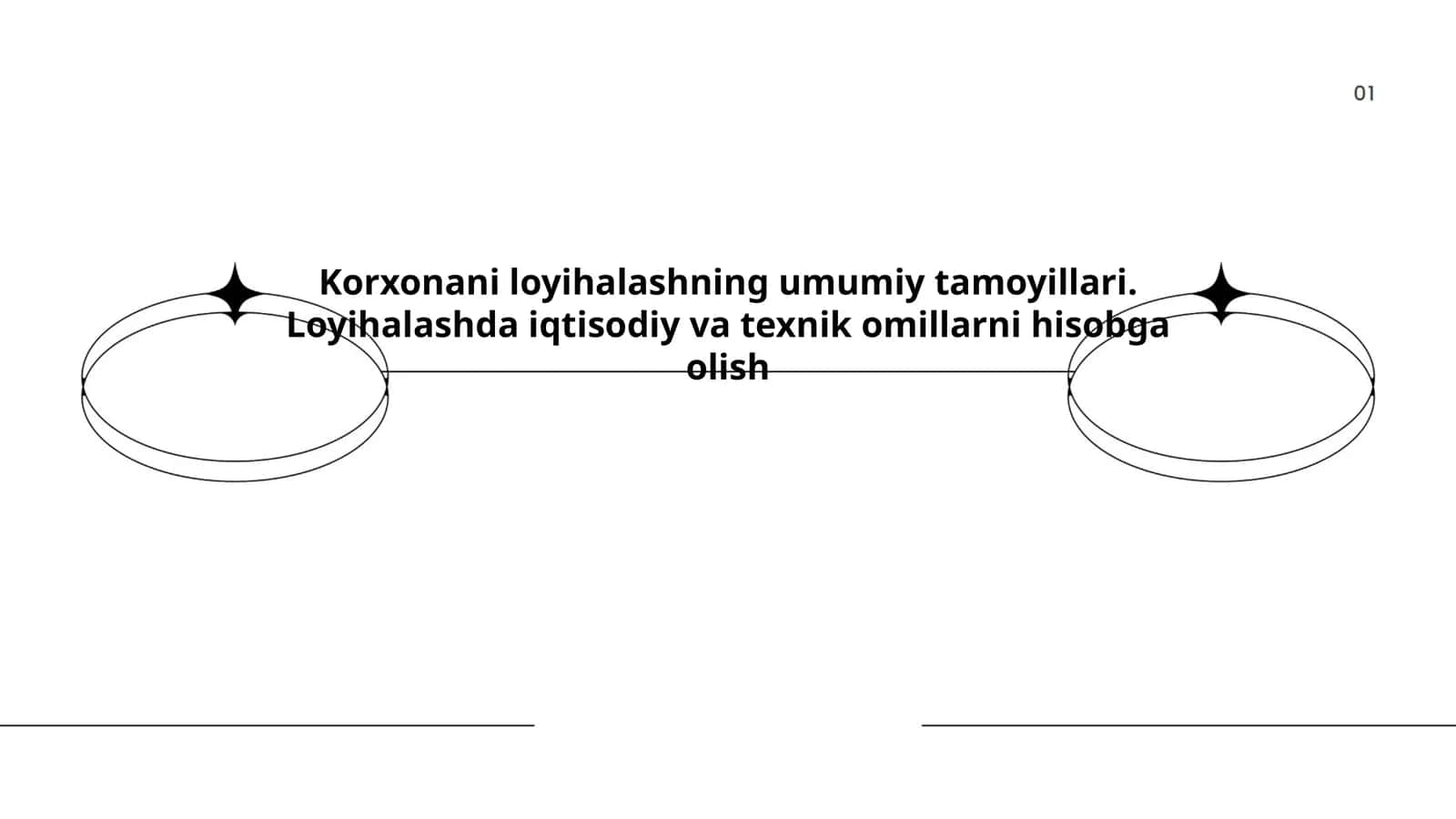 Korxonani loyihalashning umumiy tamoyillari 1